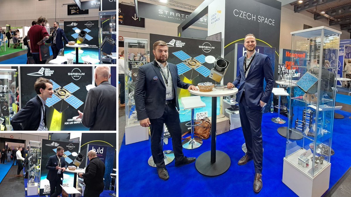 VZLUcz's tweet photo. Day One at the Space Tech Expo Europe in Bremen was an amazing experience! With two more days ahead, we invite you to join us at Booth #Q27, where our team presents projects, #AMBIC (https://t.co/OutM3AwzLp) and #QUVIK (https://t.co/CNN7vOU5ic).👉 https://t.co/97H0qD5Sua https://t.co/WDn5537tdp