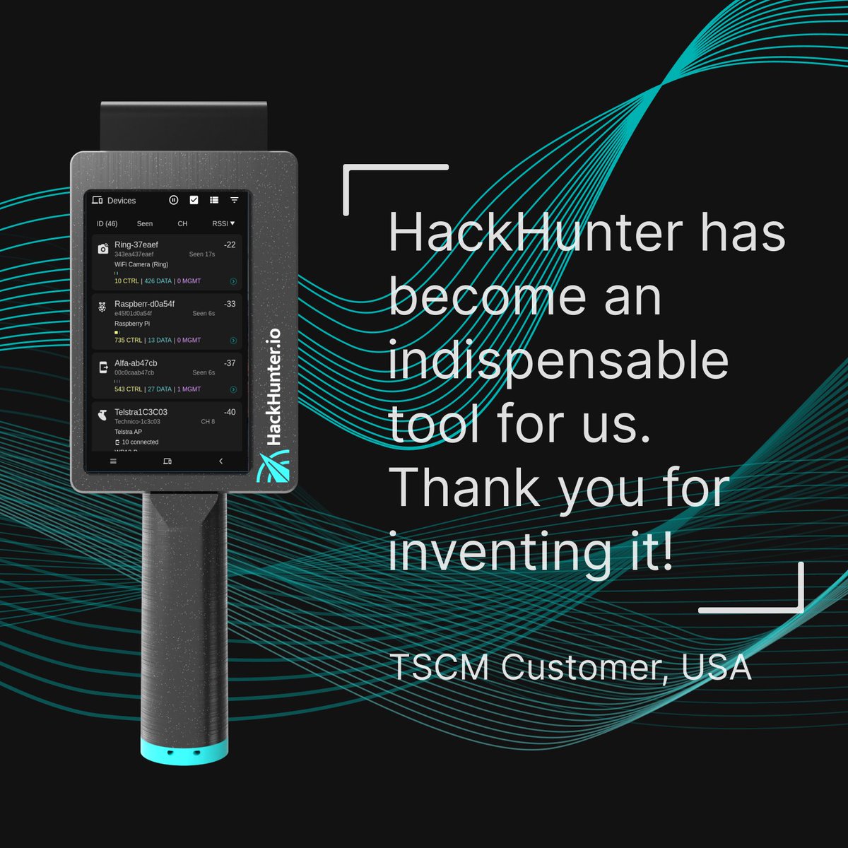 WiFiHackHunter1's tweet photo. It's always a great day when you get this kind of feedback π
#wifisecurity #cybersecurity #ozcyber #wifi #TSCM #protectiveservices #physicalsecurity #counterintelligence #maliciouswifi #unauthorizedwifi #rogueaccesspoint #personalsecurity #wifipineapplehunter #wifihack https://t.co/NQlkvy4p6B