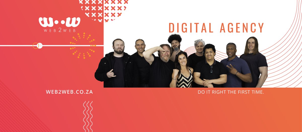 Web2WebSA's tweet image. Meet the incredible team of experts at Web2Web. Each member is not just a  specialist in their field; they are also driven by a passion for what they do. 📷 web2web.co.za/meet-the-team
#Web2Web #digitalagency