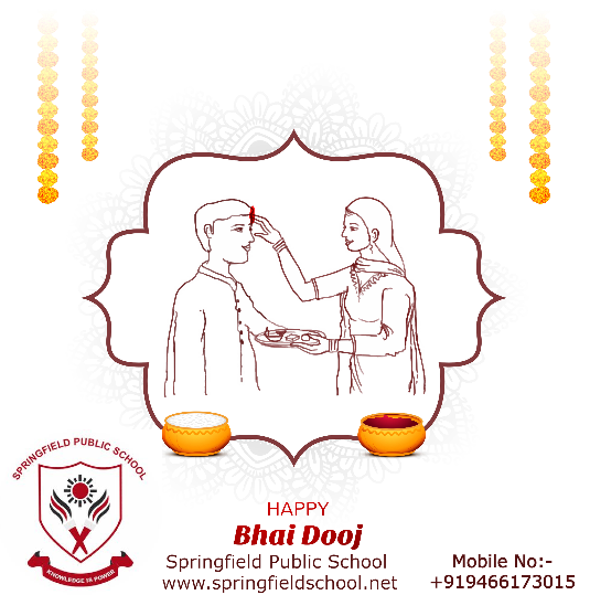 Springfield_IND's tweet photo. May the bond of love and trust between us grow stronger with each passing day. wishing you a Happy Bhai Dooj filled with joy and laughter.
#happybhaidooj #bhaidooj #bhaidoojcelebration #SpringfieldPublicSchool #boardingschool #boardingschoollife #No1BoardingSchool https://t.co/Wc1cVMTA4T
