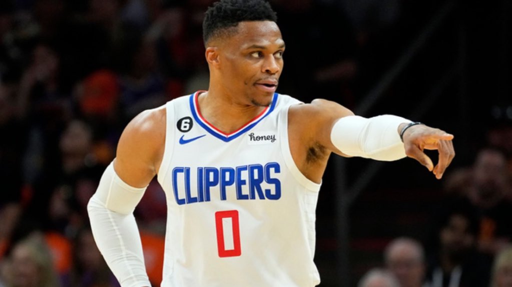 Russell Westbrook is the only starter with a positive +/- tonight.

Clippers had a 99-91 lead when he was subbed out in the 4th