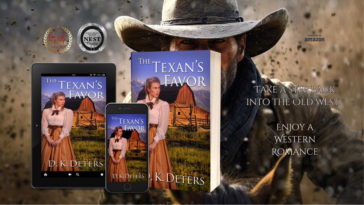 THE TEXAN'S FAVOR
Saddle up for an #adventure.
books2read.com/The-Texans-Fav…
tinyurl.com/TTF-Amazon-US
tinyurl.com/TTF-Amazon-AU
tinyurl.com/TTF-Amazon-CA
tinyurl.com/TTF-Amazon-UK
#wrpbks #action #adventure #readingcommunity #gifts #Western #Romance