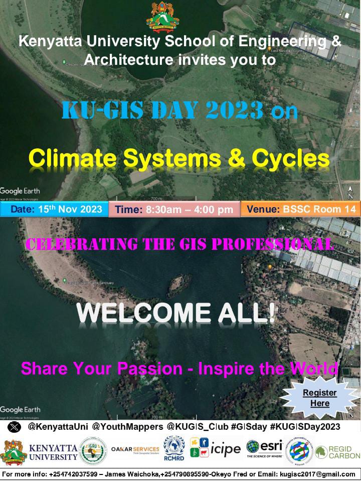 BRENDAKAJUJU4's tweet photo. Today has we celebrate GIS day,we  are leveraging on the climate systems &amp; cycles. 
#KUGISDay2023 
#KUNEC
#ESRI
#GISday 
#oakarsevices
#icipe https://t.co/9mqH2F3dSY