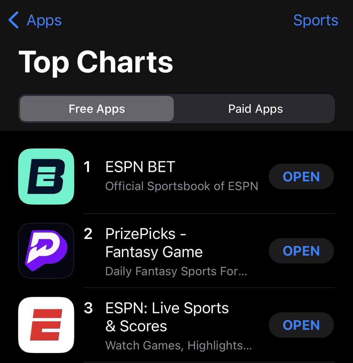 ESPN: Live Sports & Scores na App Store