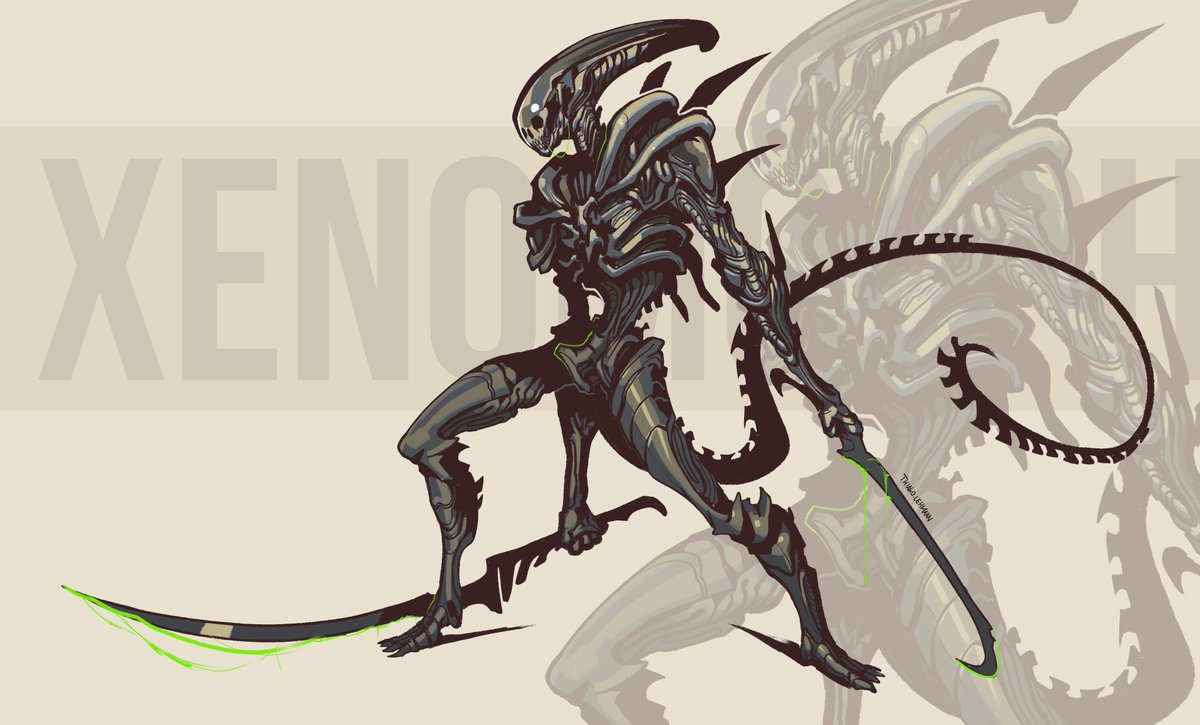 lehmannthiago's tweet photo. Xenomorph dual wielding acid blades? Yep.
Makes any sense? Nop.

Still cool tho https://t.co/XvvQXQOndY