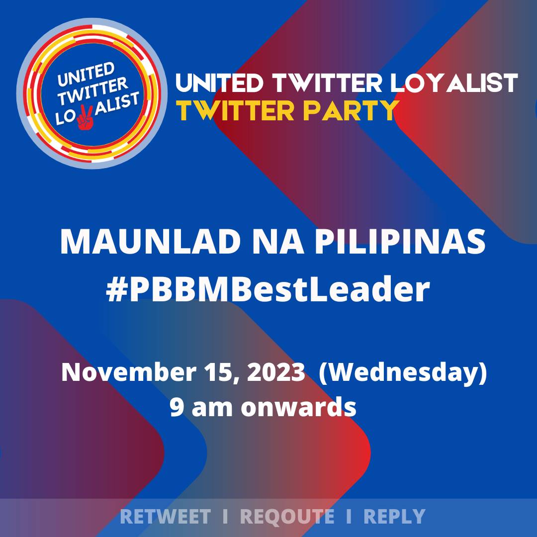 Let’s increase pa the tweets.

MAUNLAD NA PILIPINAS #PBBMBestLeader