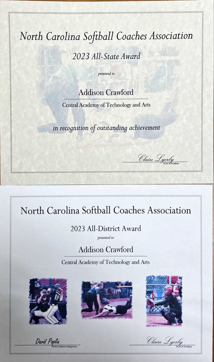 We are so proud of Addison Crawford and her accomplishments as being named to North Carolina Softball Coaches Association’s All-State and All-District team in 2023. Go Cougars! @CATAMonroeNC @UCPSNC @UCPSNCAthletics @AGHoulihan