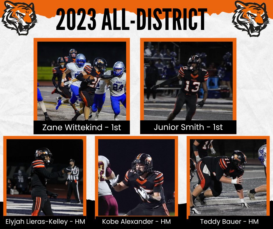 Congratulations to all of our All-District Selections for the 2023 Season!