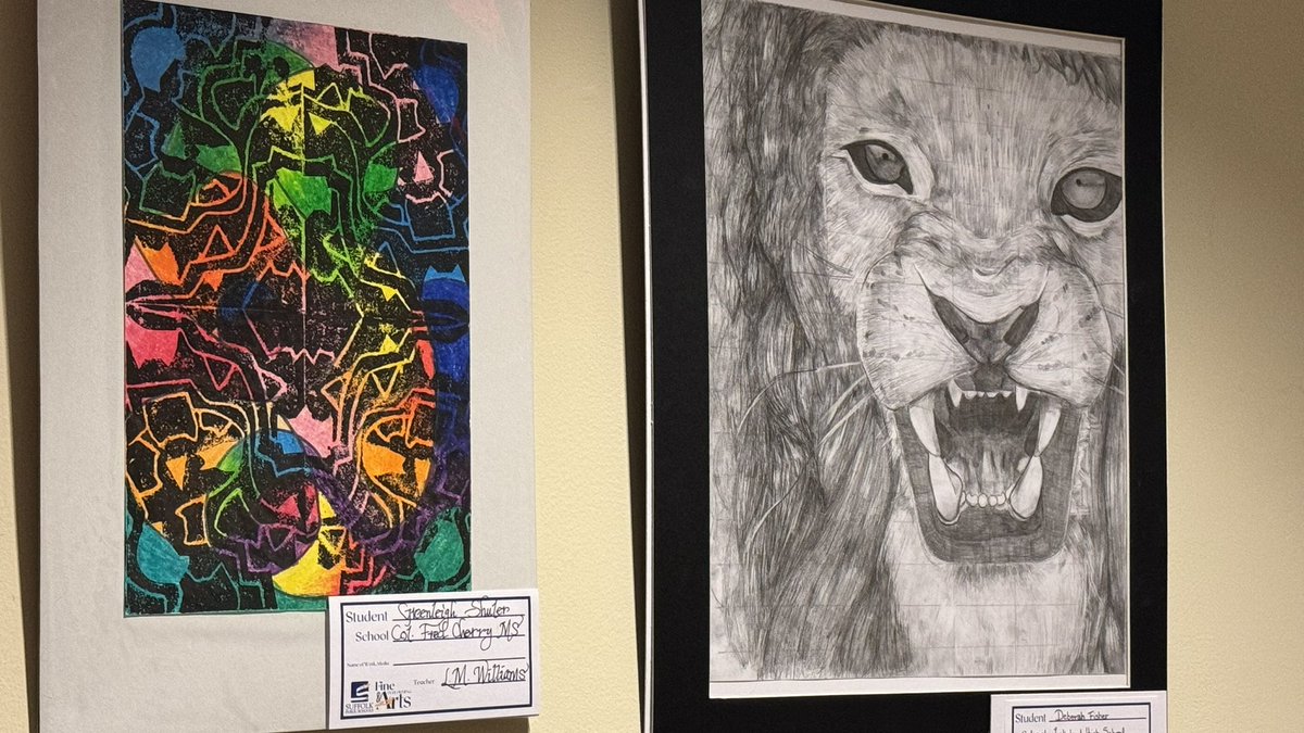 DrJNeighbours's tweet image. A few more from tonight’s art show for @SufVAschools @SPS_FPA at the @suffolkcenter #SPScreatedachievers