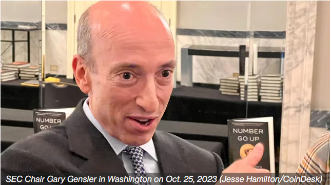CoinWizard14's tweet photo. Might Gary Gensler's political ambitions be standing in the way of a spot bitcoin (#BTC ) approval?
Given how knowledgeable U.S. Securities and Exchange Commission (SEC) Chair Gary Gensler is about Bitcoin (#BTC ), it's hard to come up with a logical reason for his standing in the way of a spot ETF, said ARK Invest CEO Cathie Wood in a CNBC appearance.