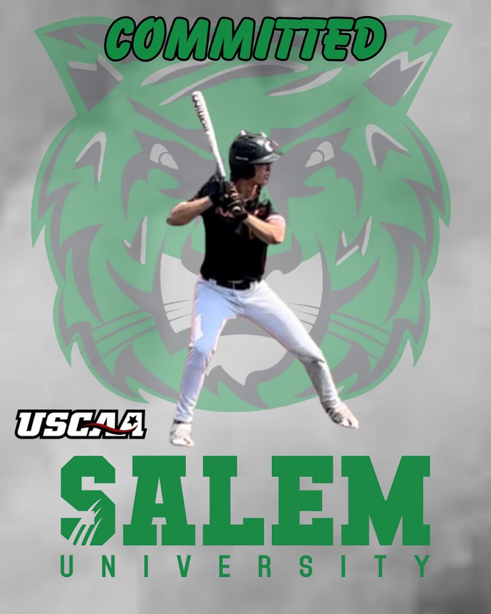 I am happy to announce my commitment to further my academic and athletic career at D2 Salem University! I would like to thank God, my family, coaches, teammates, friends, and Salem for this opportunity! Go Tigers! <a href="/L_Step8/">Landon Stephens</a> <a href="/sullyhitting/">John Sullivan Hitting</a> <a href="/JoeAdams1331/">Joe Adams</a> <a href="/ross_baseball/">Ross Baseball</a> <a href="/SalemBSBL/">Salem Baseball</a>