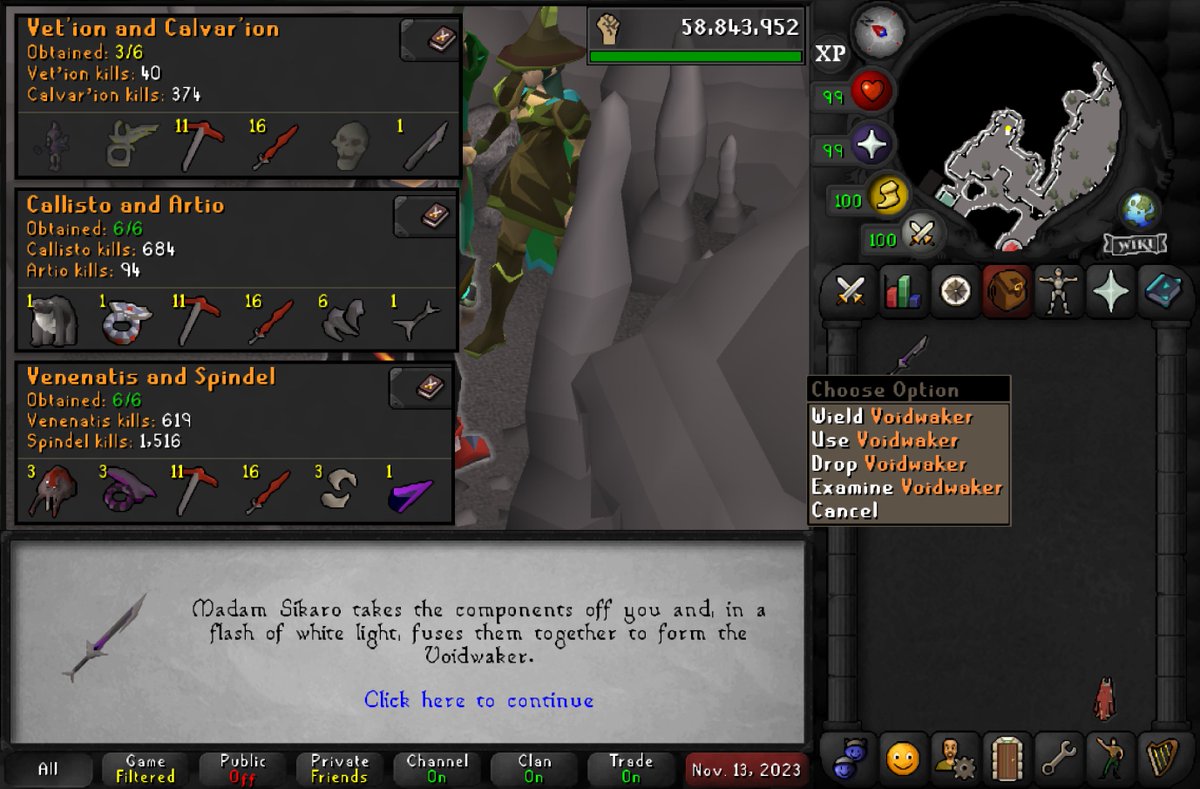 VIII_OSRS's tweet photo. The voidwaker https://t.co/tq7HCAxjbM