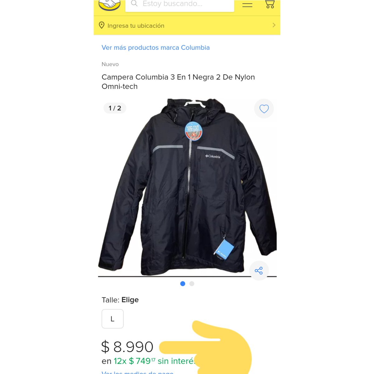 💥 La diputada del PARTIDO COMUNISTA, MICAELA MELGAR, se autofilmó y subió a redes un video criticando al gobierno y poniéndose en defensora del pueblo.
Lucía una campera marca Columbia, color negro.
➡️ La campera Columbia negra cuesta $8.990, en la web de Mercado Libre.
