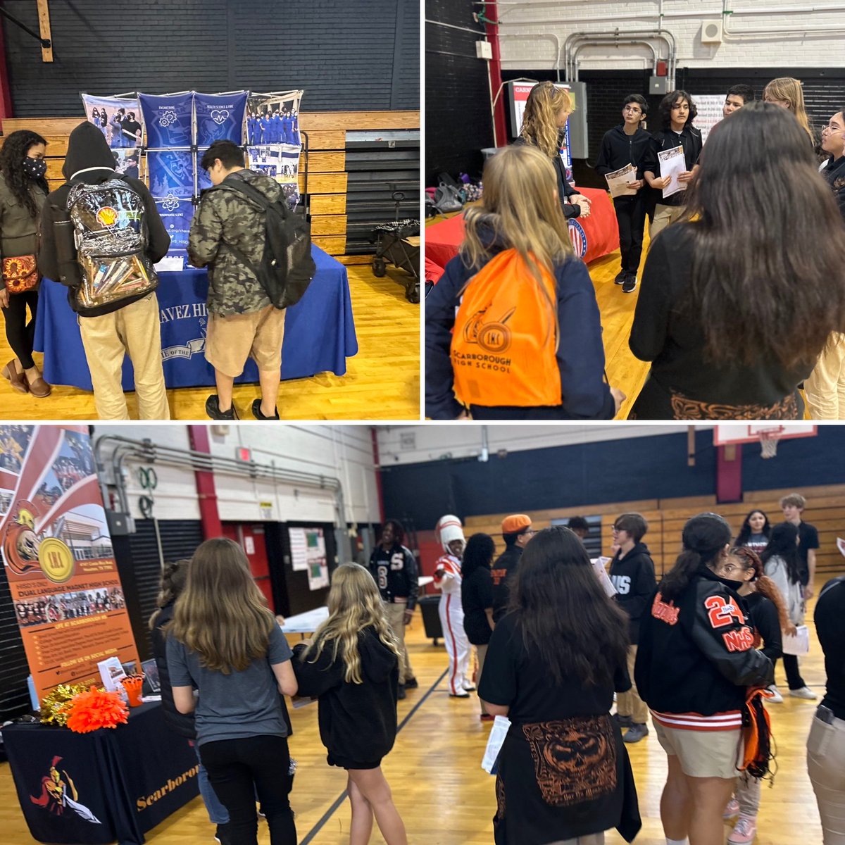 Monday, Frank Black hosted a School Choice Fair for our 8th grade students. Thank you to all of the high schools who participated! #Destination2035! #100% ⁦<a href="/EDUkhalessiAB/">Alecia L. Bell</a>⁩ ⁦<a href="/HISDSupe/">Mike Miles</a>⁩ ⁦@TeamHISD⁩ #EveryKidEveryDay