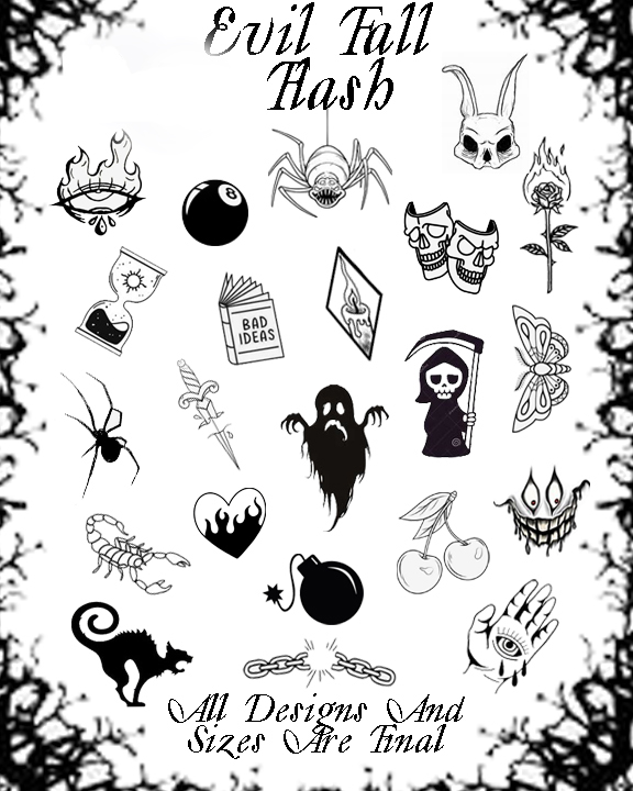 ZebraTattooz's tweet photo. Novembers flash is out now! All designs are now $40 WITH COLOR, TAX INCLUDED!
Want more? If you purchase 2 pieces of flash, you can get a third HALF OFF! Thats 3 flash tattoos for $100!
Don't like our current selection? This sale applies to ANY flash from any month! https://t.co/PK01ELdyKK