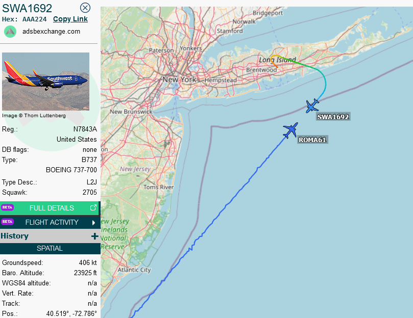 SirListenalot's tweet photo. Yep! I found #ROMA62, which went into Keflavik with four or five #F18's. The traffic info SWA1692 received about opposite traffic 1334z wasn't clear (to me)... https://t.co/QRMMtpEhfy