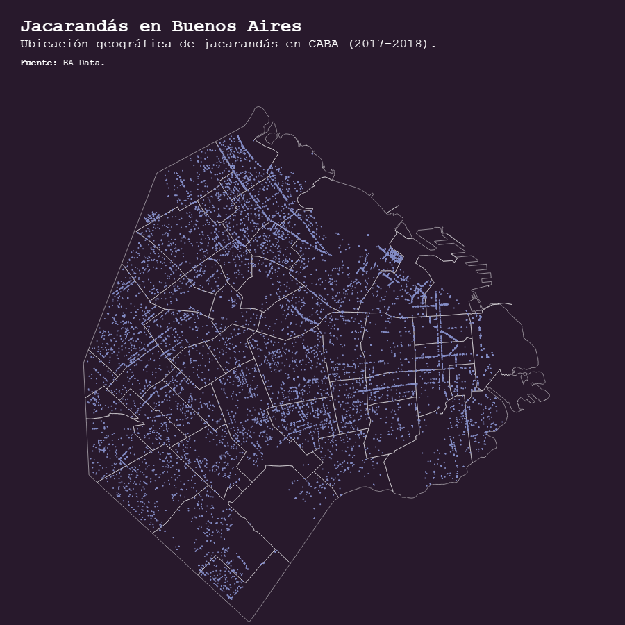 sebastian_manzi's tweet photo. Me harté de estudiar y me puse a ver dónde estaban los jacarandás en Buenos Aires https://t.co/KmcwdrvYRE