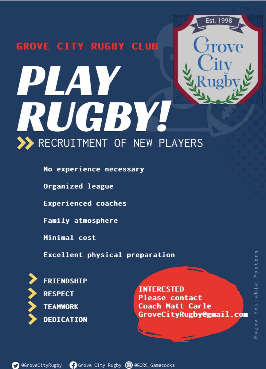 We are currently recruiting for the 2024 Spring Season. If you have a student at an SWCS high school that may be interested in playing Rugby please have them reach out to us directly. No experience necessary!

#WeAreGC