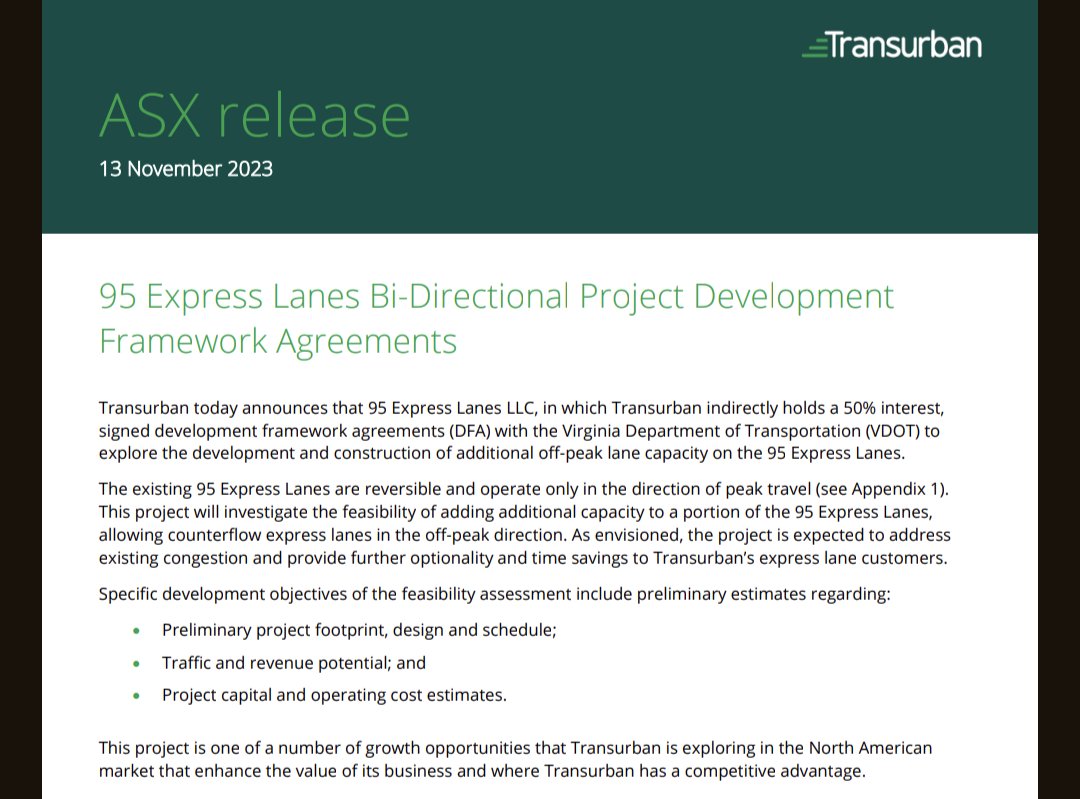 I-95 Express Lanes Bi-Directional Feasibility Study underway <a href="/McKay4Chairman/">Jeff McKay</a> <a href="/ssurovell/">Senator Scott Surovell - ssurovell.bsky.social</a> <a href="/JeremyMcPike/">Sen. Jeremy McPike</a> <a href="/DeshundraTweets/">Deshundra Jefferson</a> <a href="/KennyBoddye/">Kenny A. Boddye</a> <a href="/WoodbridgeBOCS/">Supervisor Margaret Angela Franklin</a> <a href="/AndreaBaileyVA/">Andrea Bailey</a> Hopefully this creates opportunities to repurpose lanes on Route 1 to make it a more livable corridor.
