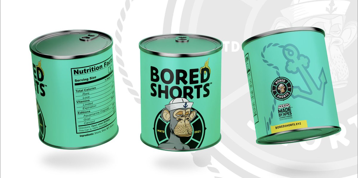 🚨 Giveaway Alert 🚨

Win a canned pair of Aquamarine Original Bored Shorts 🩳

($69 value)

To Enter: 

1) Like &amp; Repost this Post
2) Follow <a href="/boredshortsXYZ/">Bored Shorts™️</a> 

Deadline to enter = 11/21 at 9am est

Good Luck 🍌
