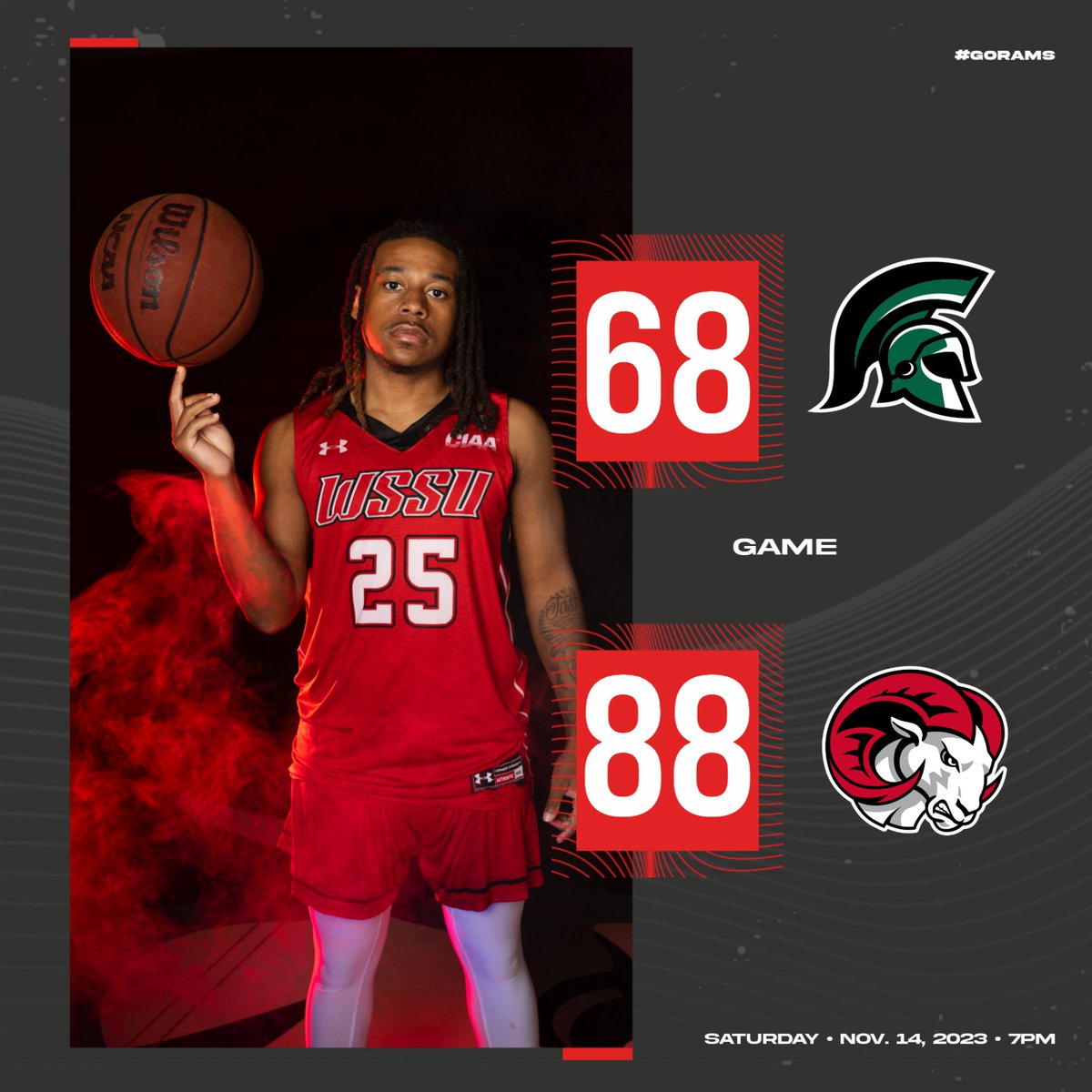 FINAL: Rams win 88-68 and will be back in action on Saturday in the Chris Paul HBCU tip-off first taking on Tuskegee at 8 p.m.