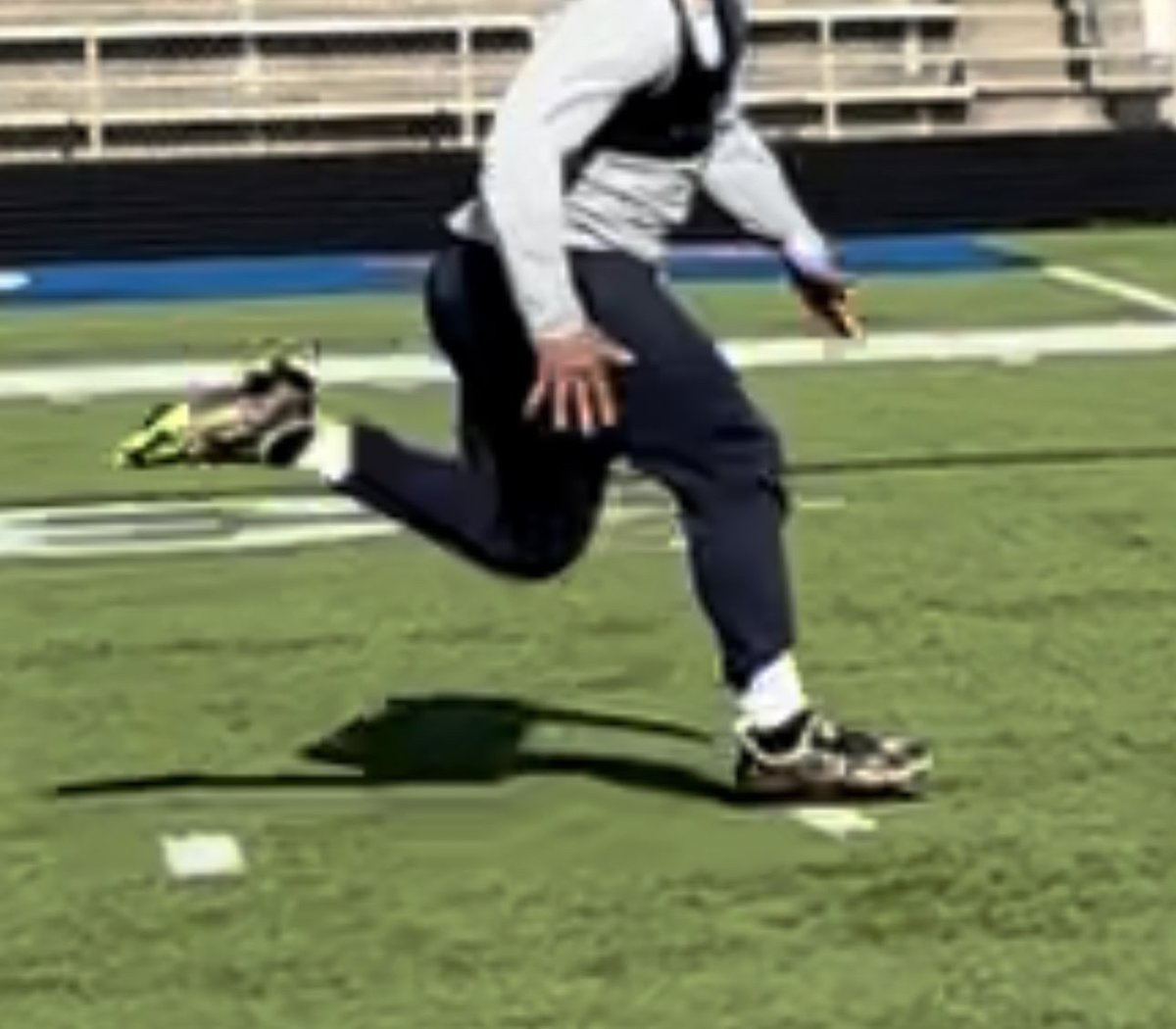 Take time to teach proper striking —

A few inches too can be the difference between overstressing the hamstrings and not.

Compound this stress over thousands of steps and you can see how this will break the hamstrings down over time. 

Coach the sprints up accordingly.