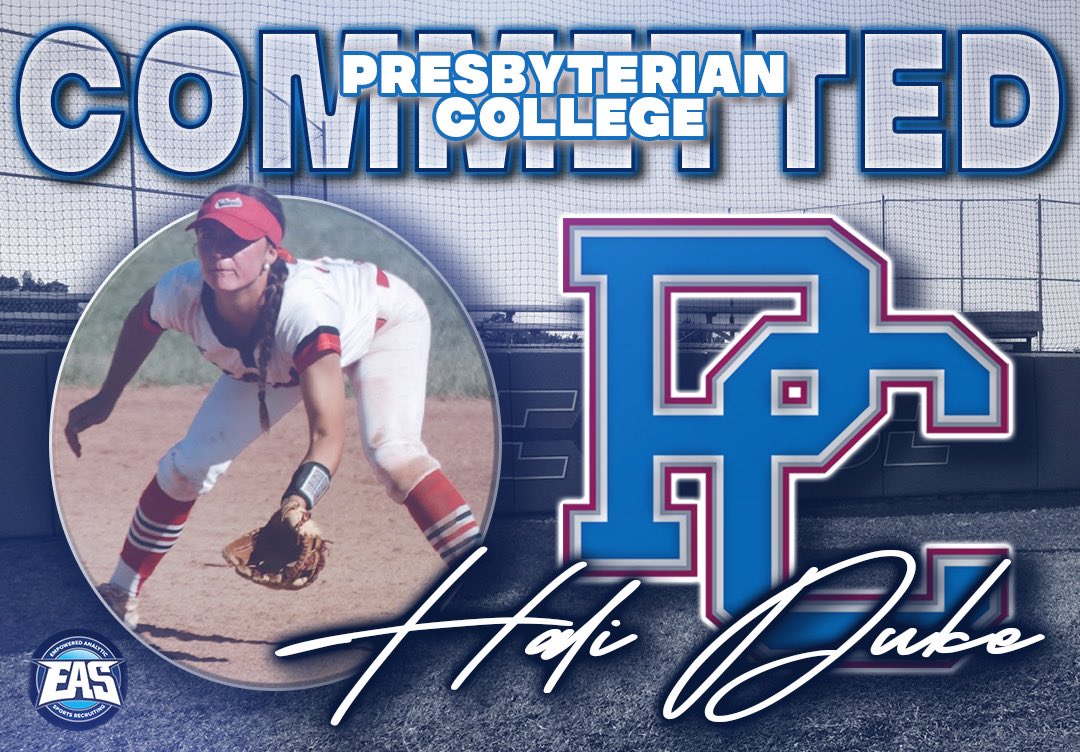 I am so excited and blessed to announce my commitment to play D1 softball at Presbyterian College.
I want to thank God for blessing me and I want to thank my family for loving me and helping me pursue my dreams. And THANKS to all the coaches who believed in me!!! @PRESBYSB