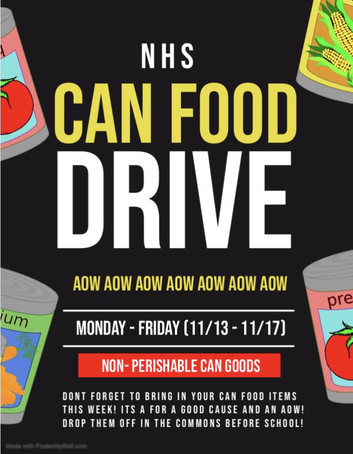 Don’t forget about the AOW this week!!