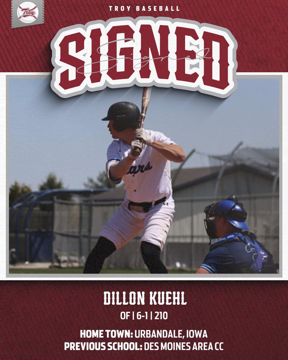 Too Kuehl for school 🥶

Let's welcome Dillon Kuehl to the Troy Trojans‼️

#BoysOfTroy 🛡️| #OneTROY ⚔️⚾️