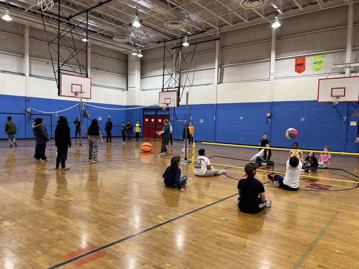 Sport should be accessible to all! End of unit games: Seated volleyball, big ball VB and traditional VB. Sts used their new skills in a variety of modified games. <a href="/SpecialOlympics/">Special Olympics</a> <a href="/AACPSHPED/">AACPS HPED</a> #belonggrowsucceed <a href="/ommsaacps/">Old Mill Middle South</a>