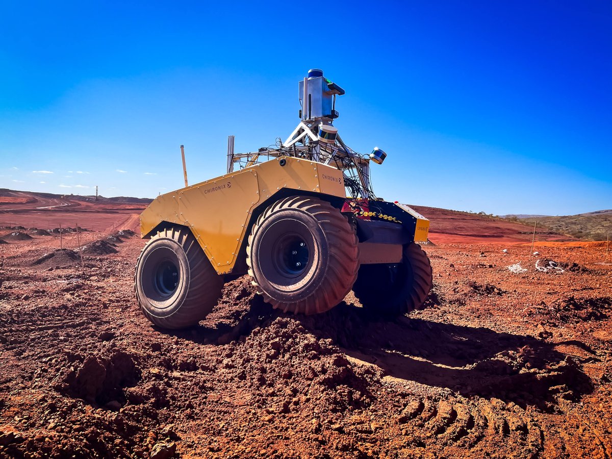 Chironix_Tech's tweet image. **Robot Spotlight**
Reach ultimate mobility with the Clearpath Warthog! This all-terrain UGV effortlessly conquers challenging landscapes. It&apos;s also available with tracks!
Learn more about Warthog here: ow.ly/TWKf50Q6OK4
#clearpathrobotics #ClearpathWarthog #miningrobot