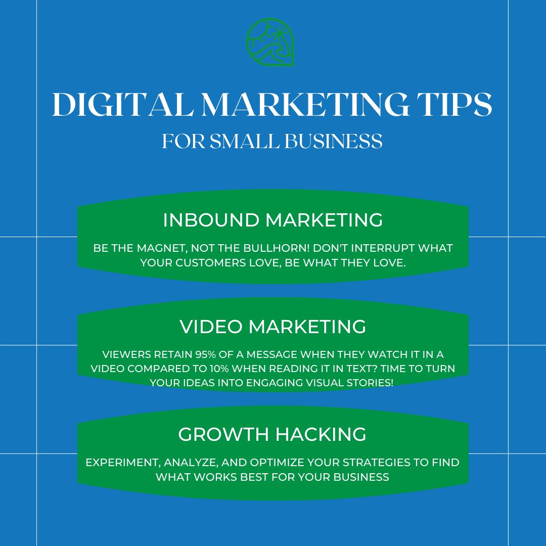 goodvibeswebdez's tweet image. Here are three digital marketing tips that can take your business to new heights!
1️⃣ Inbound Marketing
2️⃣ Harness the Power of Video Marketing!
3️⃣ Growth Hacking: Achieve explosive growth on a budget.
What's your favorite hack? Drop a comment below👇
#SEO #goodvibeswebdesign