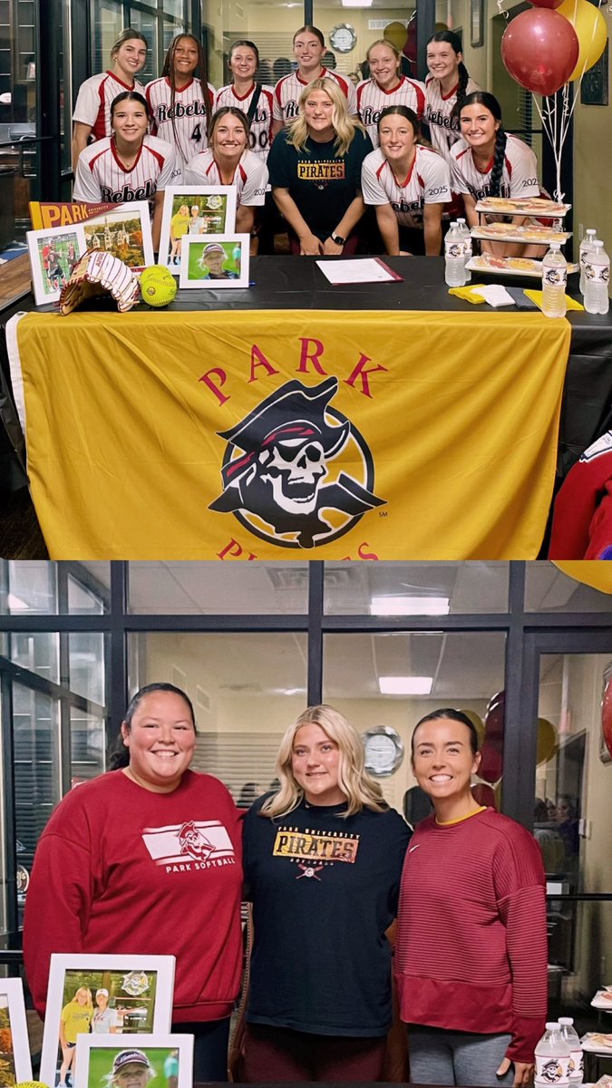 So excited for it to be official! 🏴‍☠️🏴‍☠️@KCRebelsJenkins @park_softball95
