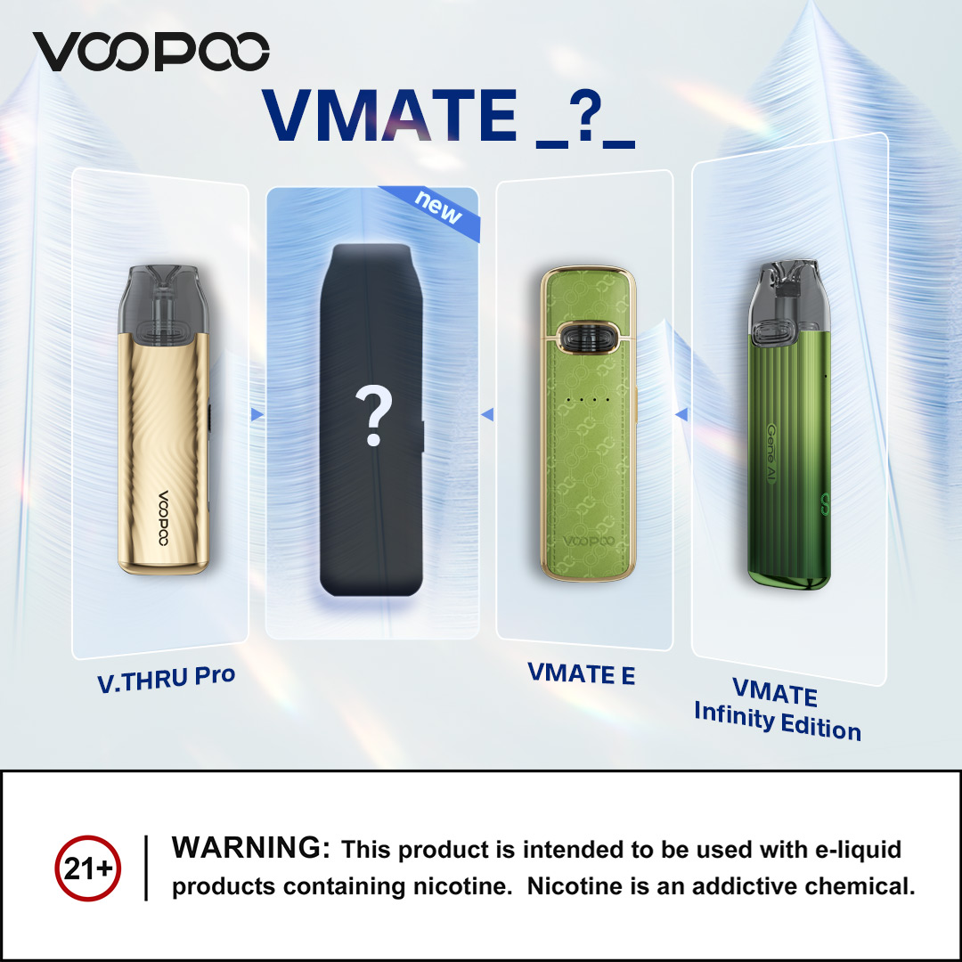 ❗SURPRISES ALERT❗
Can you guess what's the newest addition to the V series? 🤔

❓
📌Follow&amp;Like
📌Tag 3 friends and share this post with #voopoo #voopoovmate and us for a higher chance!🤗

💝: 2 Lucky Fans
📅: Nov. 16th - Nov. 21st
🎁Product: The New Product

End: Nov. 22nd.😍