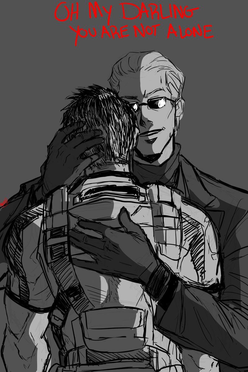 skelesass's tweet photo. Oh, my darling
why are you crying?
#REBHFun #ResidentEvil #AlbertWesker #ChrisRedfield #chrisker #sketch https://t.co/02xXVE4Ok2