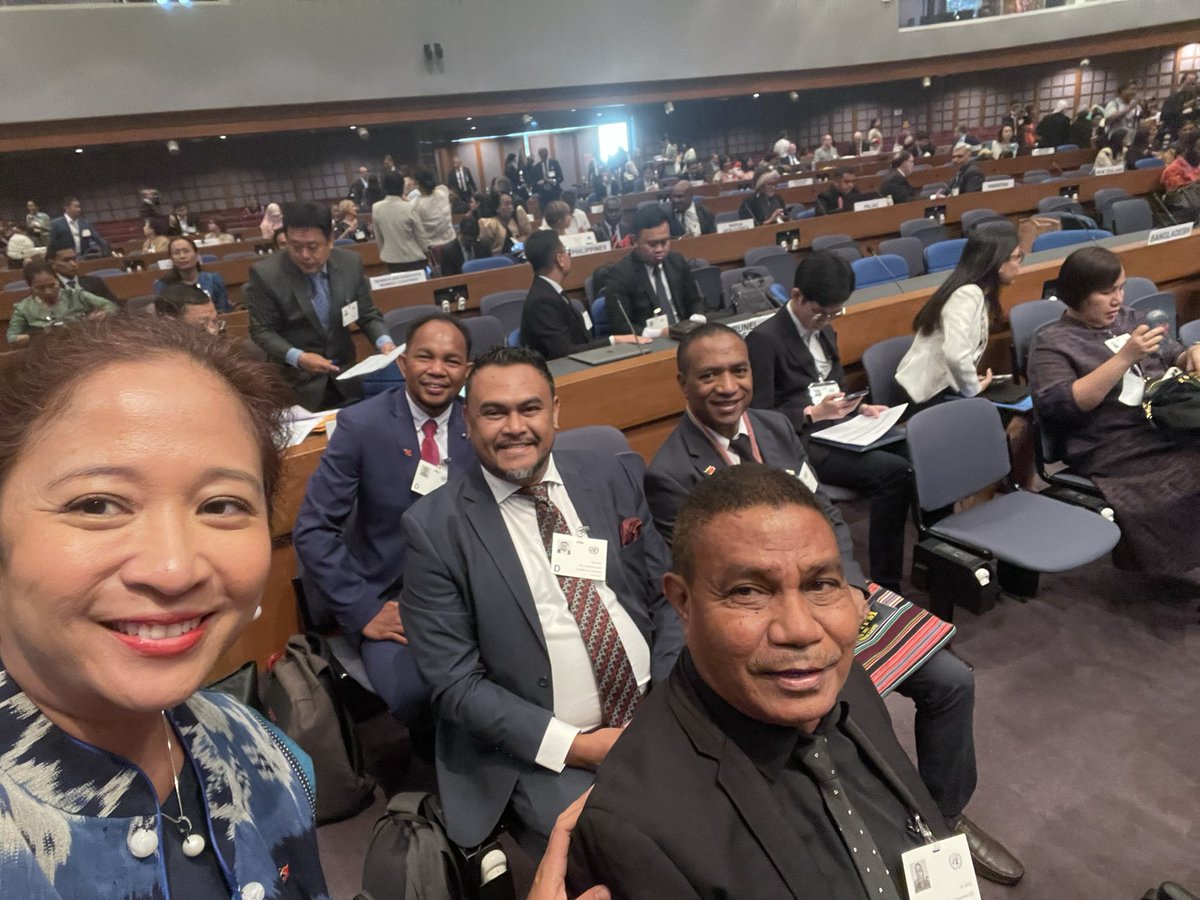 ArifinCabo's tweet photo. Starting now - the 7th Asia and the Pacific Population Conference - the Delegation of #TimorLeste is ready to make their statement on #population #youth #gender #SRHR https://t.co/nSqoqDZMg6