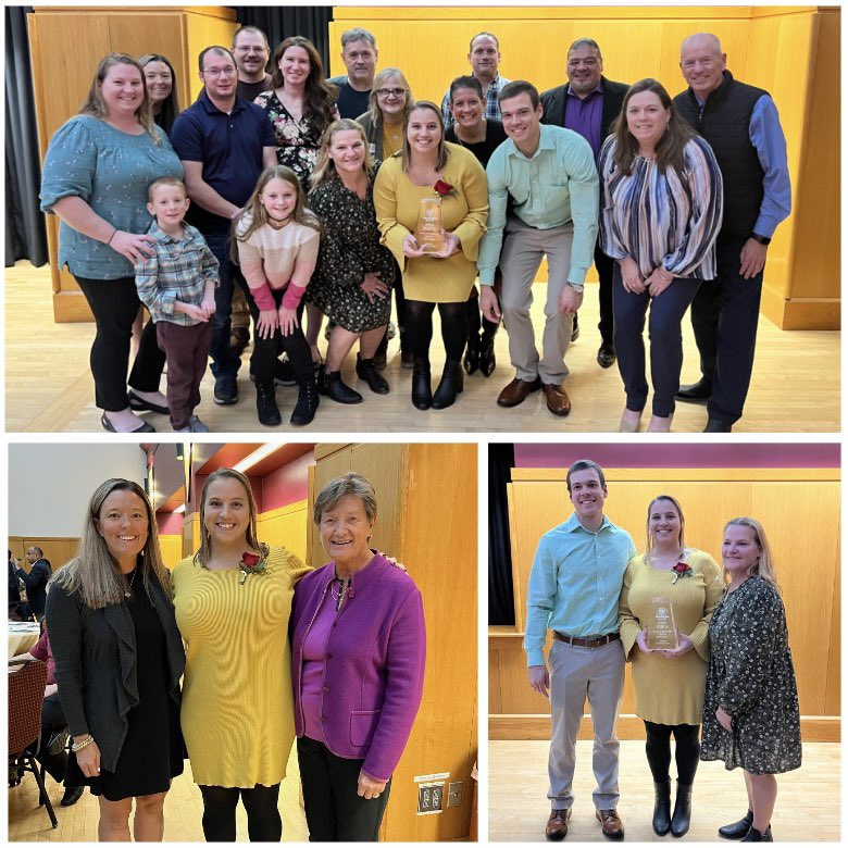 annabehm14's tweet photo. wow, what a night &amp; what an honor; still speechless. beyond grateful for my support system #hof2023 ❤️💛 https://t.co/S5Mmak2ya5