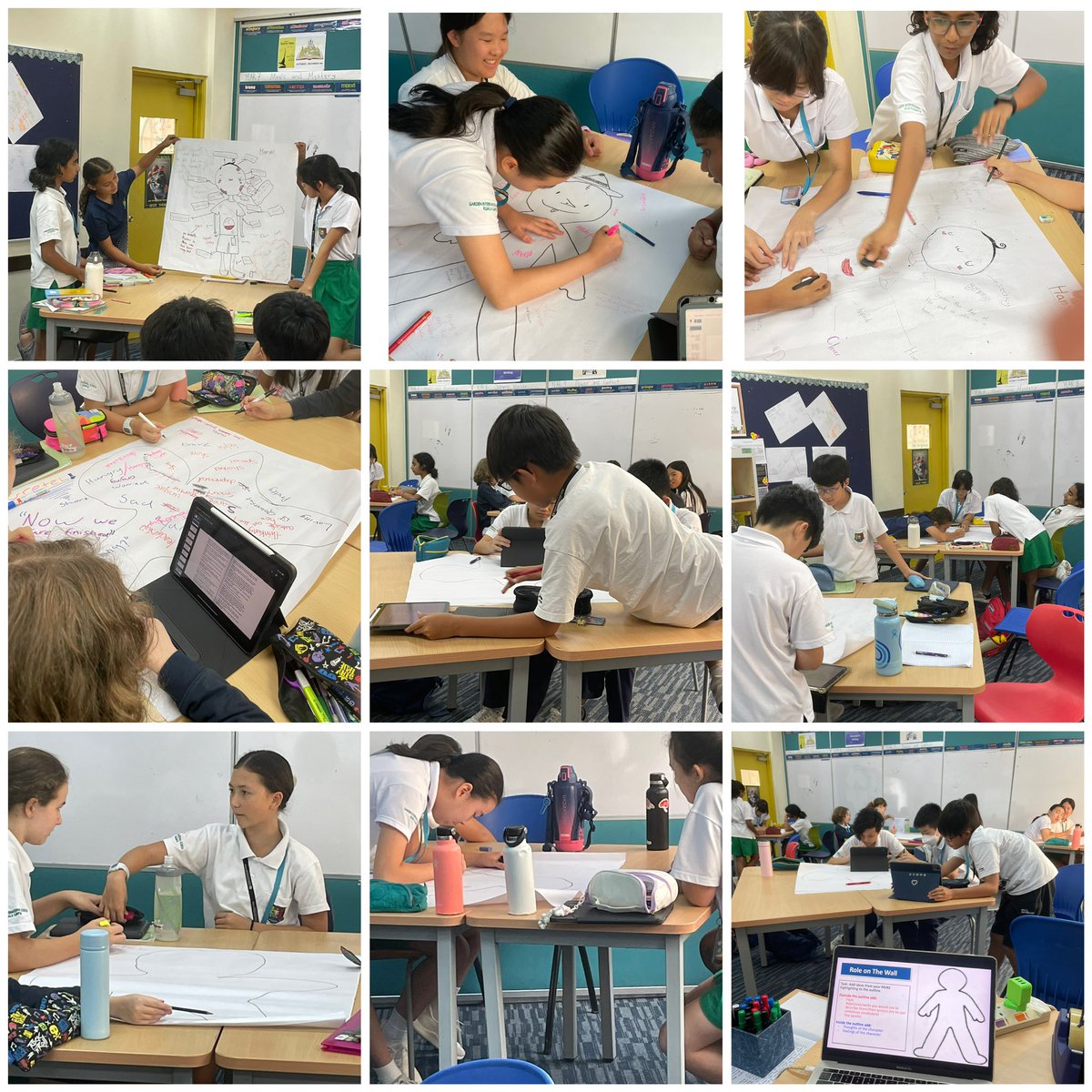 GISEnglishSec's tweet image. Year 7 with @BerryKhella reviewing characters in order to write diary entries. #GISLearning