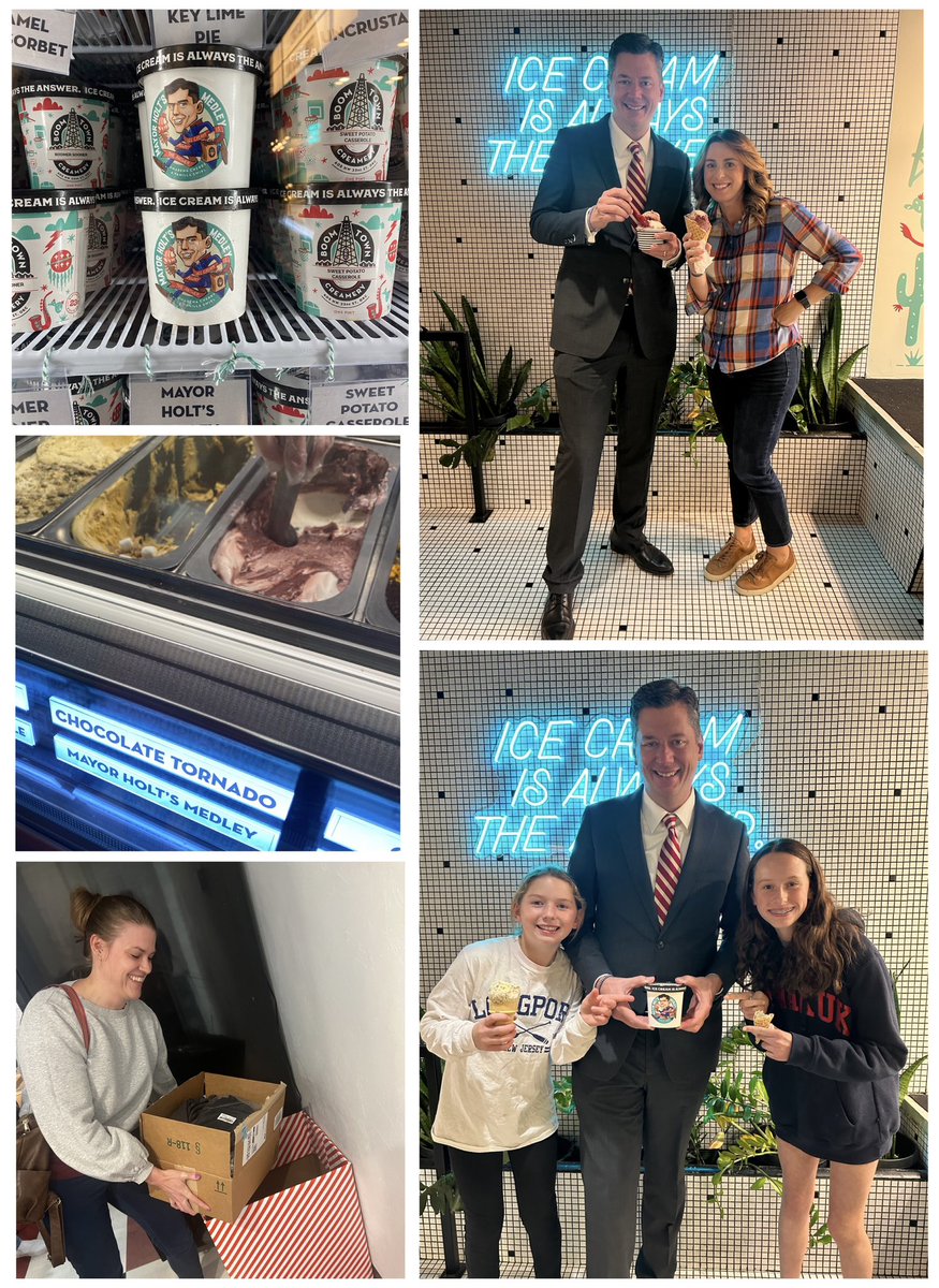 The launch of “Mayor Holt’s Medley” at Boom Town Creamery was a hit!  Thanks to all who came out (and brought winter gloves and handwarmers!) 

Our ice cream benefits Homeless Alliance and will be available at all Boom Town locations to eat right there or in pints to take home!