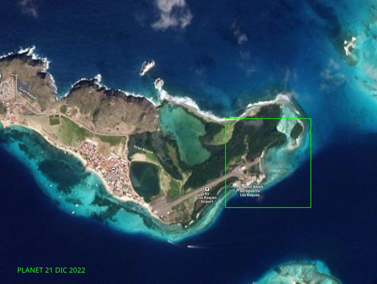 diodon321's tweet photo. #10nov Así va la extensión de la pista del #GranRoque #PNLosRoques. La cantidad de sedimentos que produce la obra afectan la zona marina. Posiblemente ya acabó desde hace rato con los corales adyacentes. https://t.co/rCFuJVVzVX