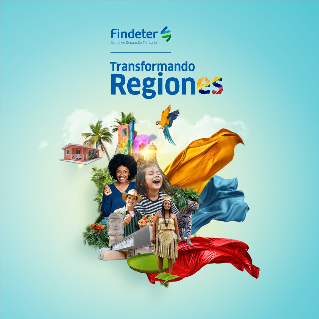 Findeter's tweet photo. En #TransformarRegionEs, junto con la @AgendaCAF, aliado principal; @Minvivienda, @KfW, @AFD_es y @FDNcolombia, como aliados estratégicos, líderes locales y regionales electos tendrán una mirada integral de sus regiones y cómo planear su futuro. https://t.co/QskNDUlBb6 https://t.co/Ieo8Sz4Nju