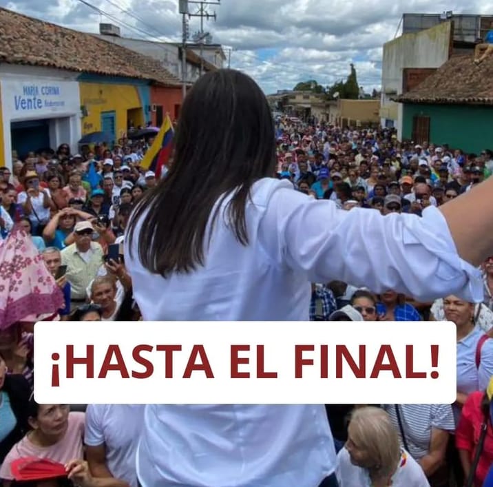 Si estás con María Corina Machado Dale un Retweet 🔃 para que llegue a mucha gente y nos acompañe junto a ella.

La lucha es Hasta El Final

<a href="/MariaCorinaYA/">María Corina Machado</a> 

La Dama De Hierro ❤️