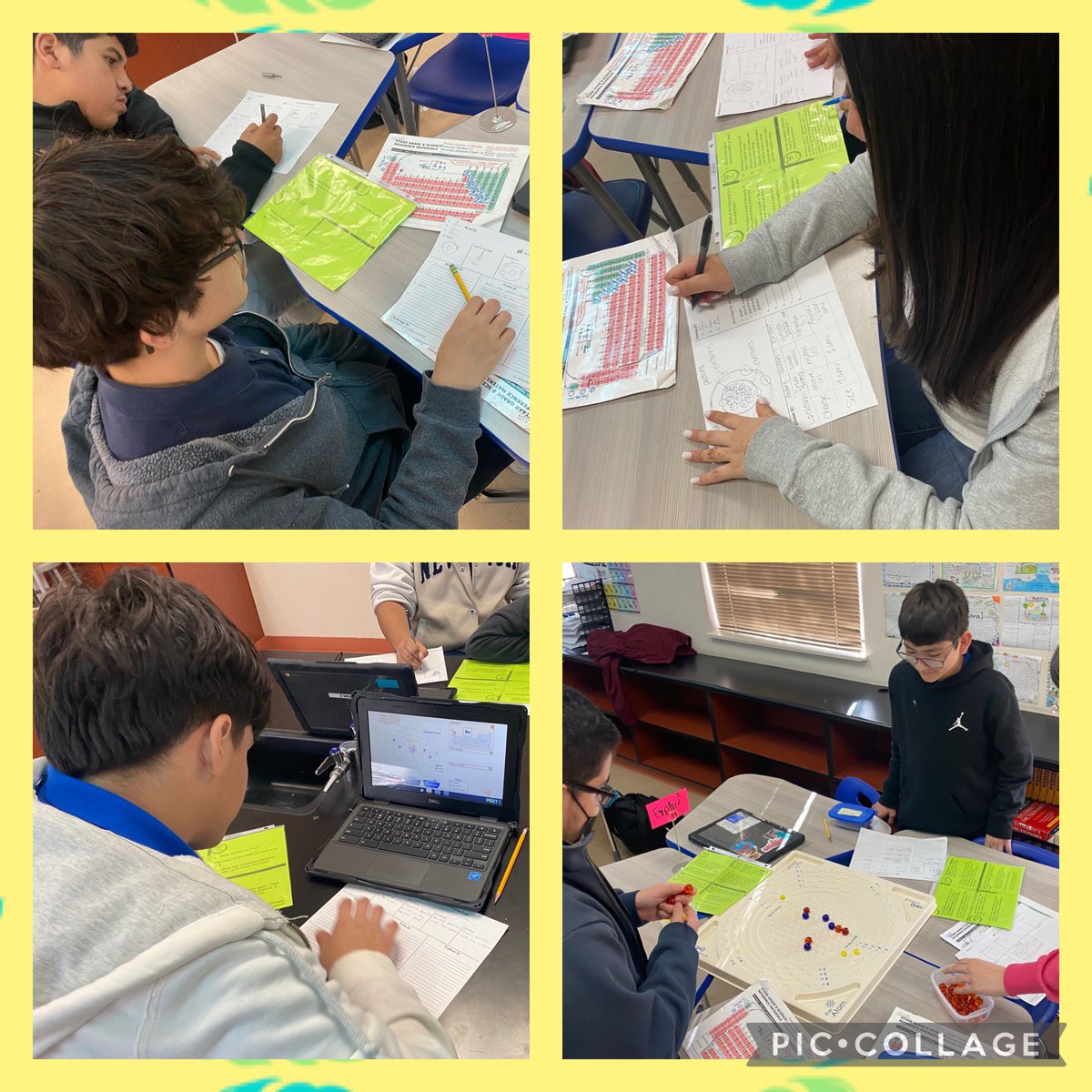 CoronaAlex_GEMS's tweet photo. Protons, Nuetrons, Electrons and more!!!Science lesson in Mrs Nevárez class was on 🎯. Stations rotations on🔥🔥#Studentdirected #FSGPT @GEMS_RSalcido @EvaQuezada5 @uneiragalaviz https://t.co/8yhJ1EKdKE