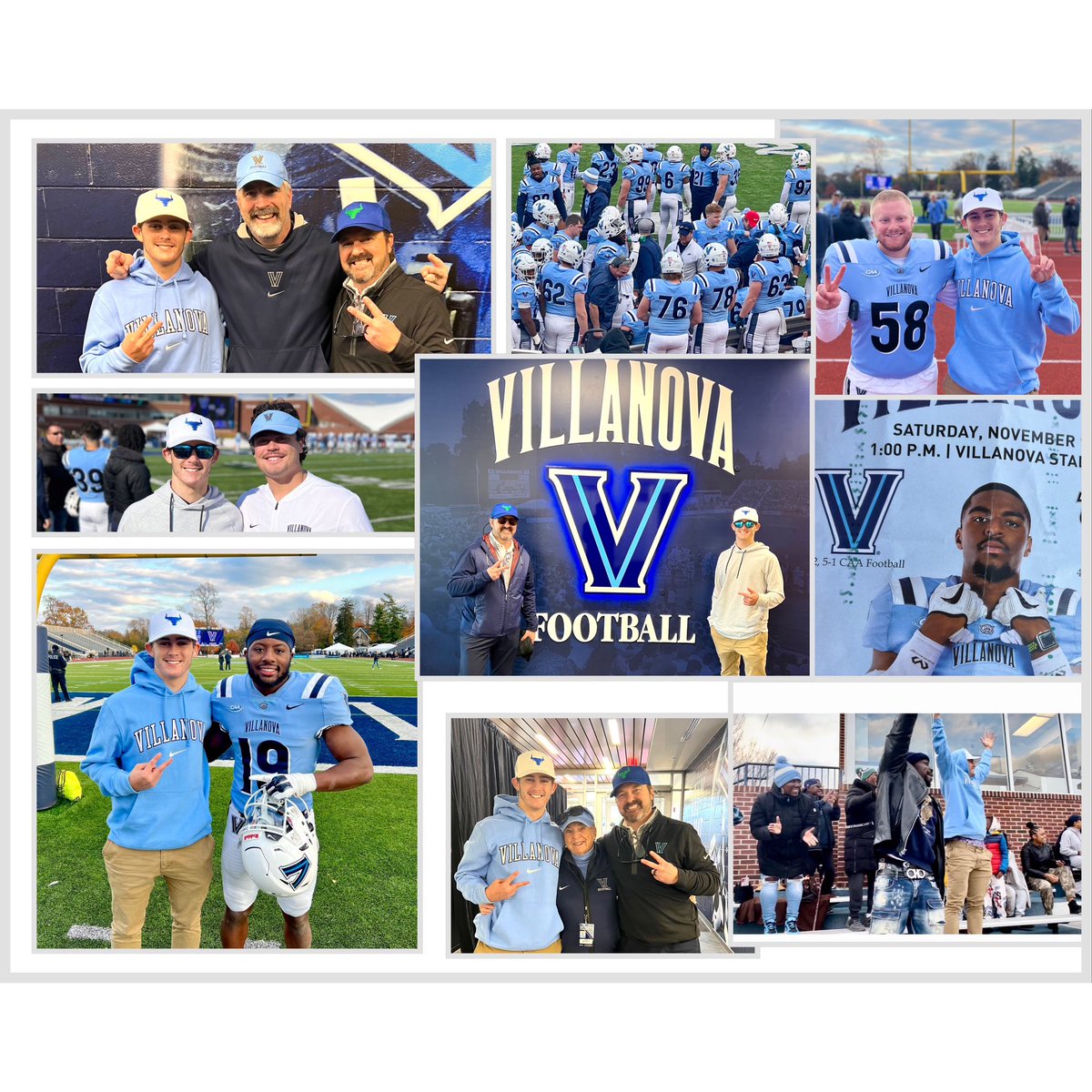EthanBoothe's tweet photo. What a game #CATS 
We loved being with all of the @NovaFootball Players, Coaches, Staff and Players’ families and #NOVAFans for this Win! @AustinBoothe15 

Thank you @devine_sean for the invite and hospitality.  Good luck as you move onward this season.
Keep #TappingTheRock! https://t.co/xKnFllkaw2