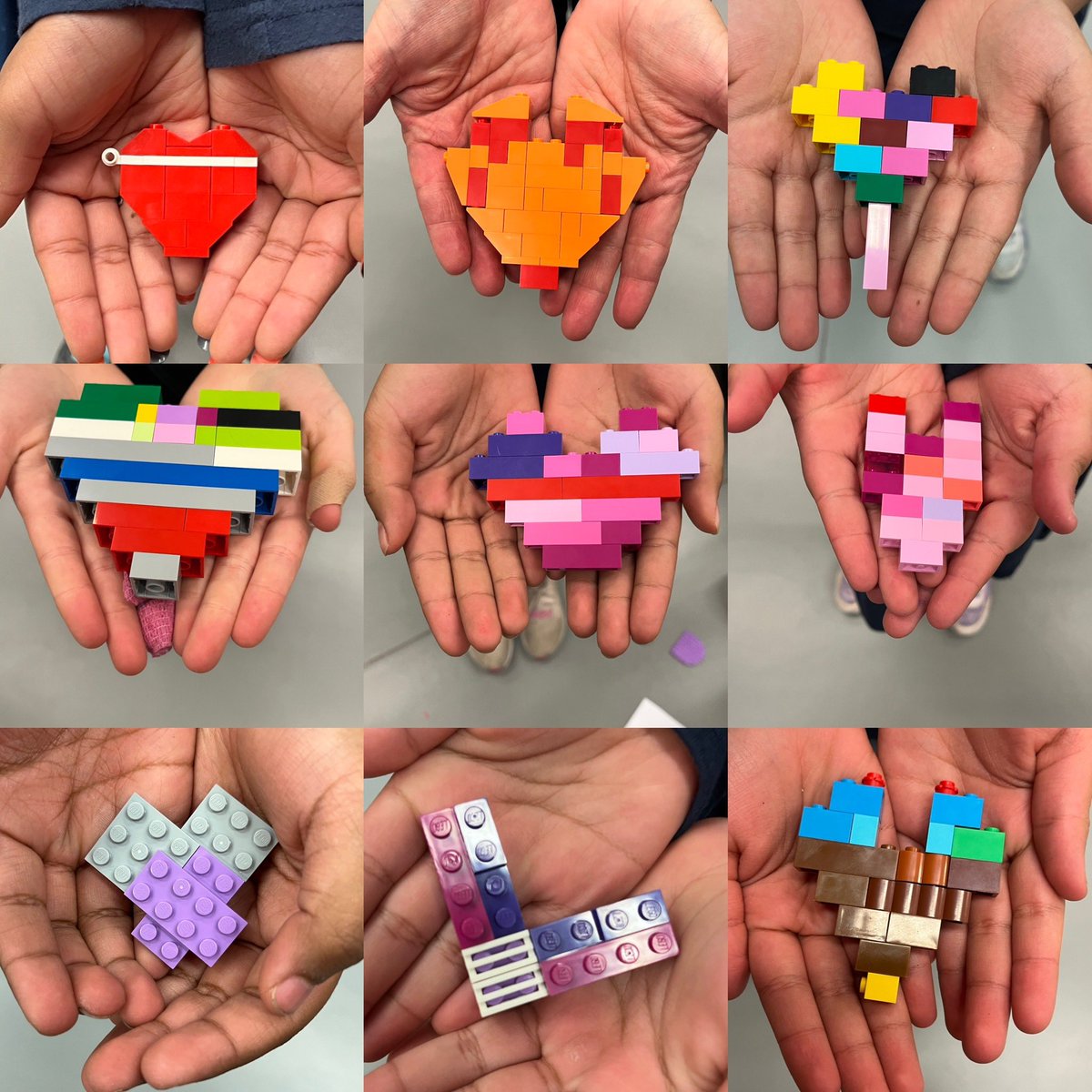 kixtastik's tweet photo. The 11th Brampton Guides and 15th Brampton Embers sharing their hearts in support of Lego’s #BuildToGive campaign!  28 hearts that’ll help bring joy to a child in need of play! @LEGO_Group @girlguidesonnv @girlguidesofcan https://t.co/vQrGomjSFL