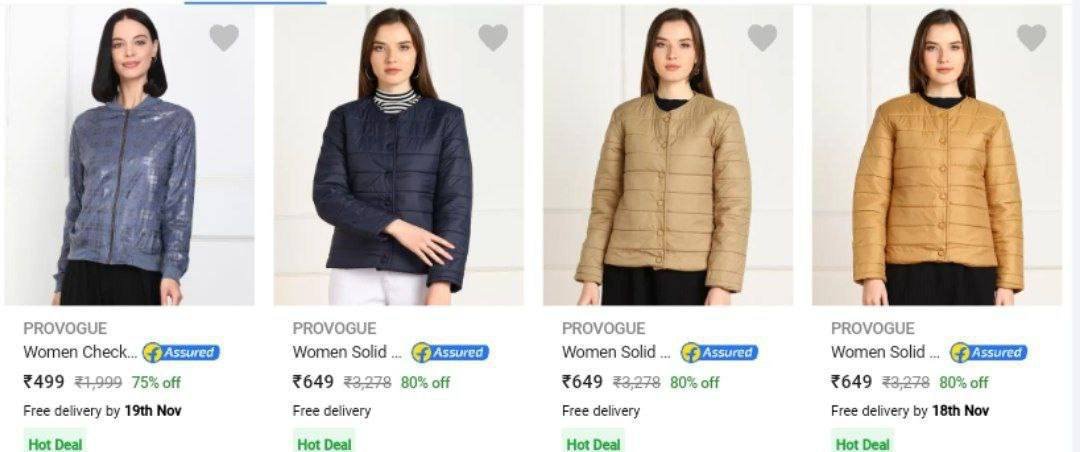 Provogue Women's Jackets Upto 80% Off

Link: fktr.in/5NhdBx0

#yellowbag #offer #fashion