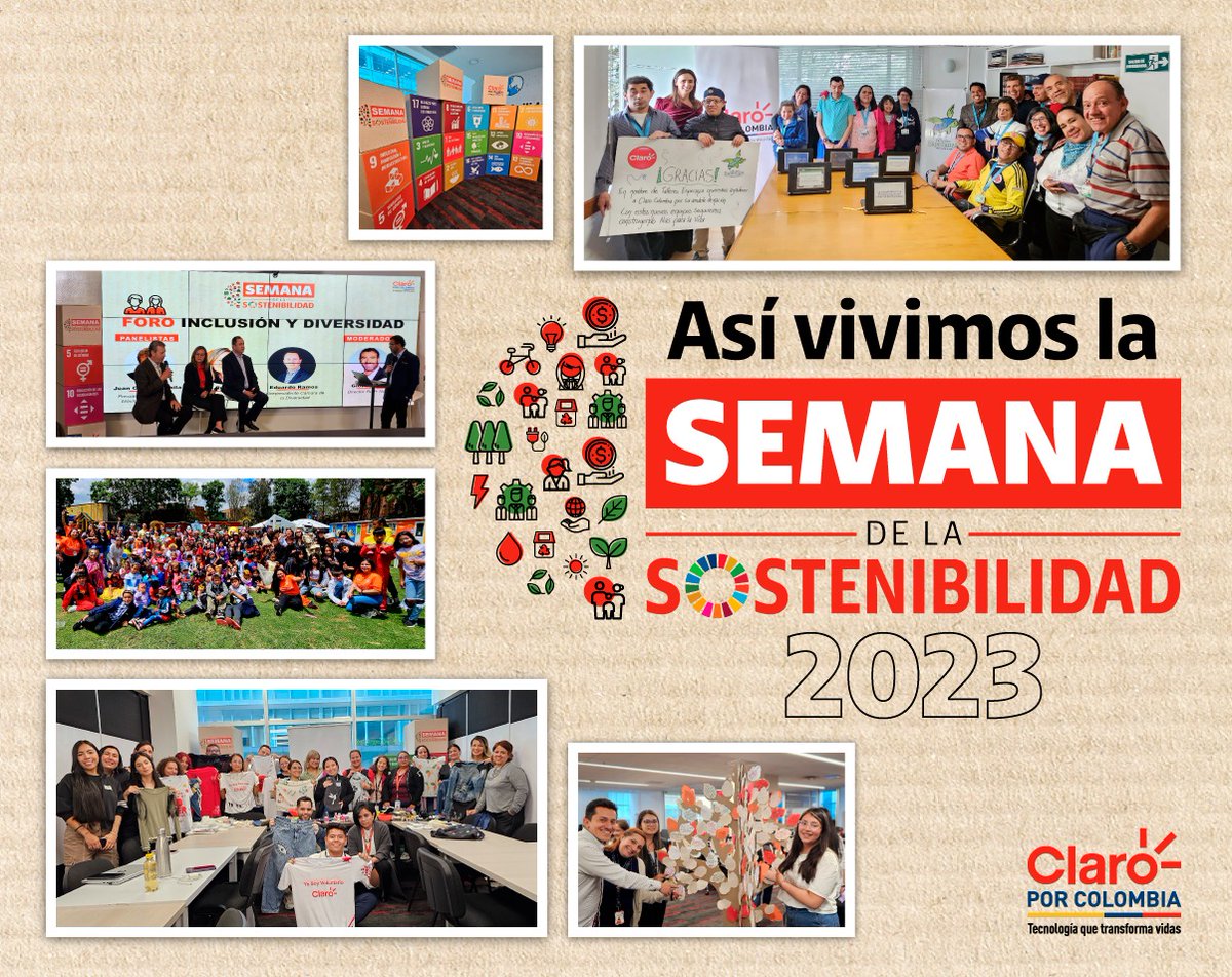 AlcibiadesTosca's tweet photo. ¡Un, dos, tres, lo hicimos otra vez! Con 14 actividades, 16 speakers y más de 1.000 colaboradores/as de la #FamiliaClaro, participamos en la Semana de la Sostenibilidad 2023, donde nos llenamos de #OrgulloClaro al saber qué hacemos posible una Colombia mejor.✨✨✨ https://t.co/b6VkhXSRQv