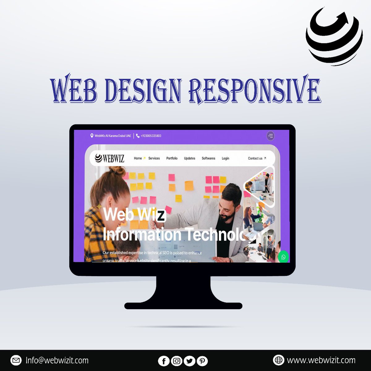 WebWiziT's tweet image. Unleash the potential of a visually captivating and user-friendly website today!
To get web design services visit webwizit.com
.
.
.
#WebWiz #ResponsiveDesign #DigitalExcellence #WebDesign #webdesigning #webresponsivedesign #webwizservices #webdevelopment