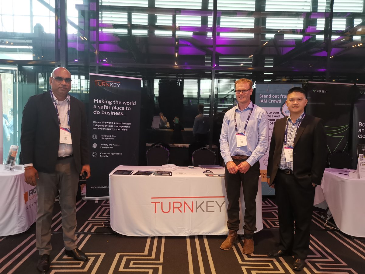 TK_Consulting's tweet photo. We had a great time yesterday at @SailPoint Navigate Sydney! Thanks to everyone who came over to our booth to chat with the Turnkey team. Feel free to get in contact if you want to further the discussion.
#SailPointNavigate #Identitysecurity #Identitysecurityevent https://t.co/J5erWb2aRp