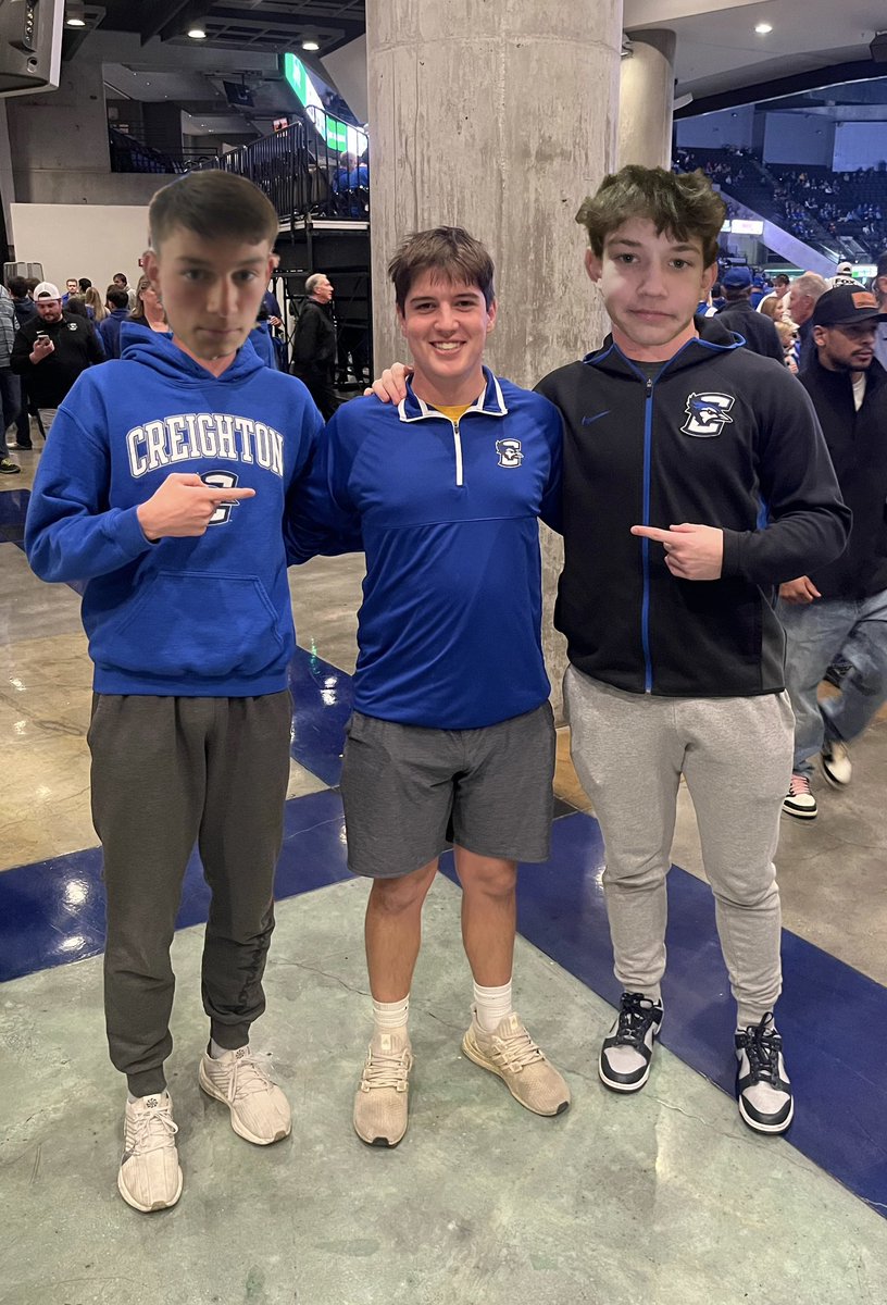 Holiday45M's tweet photo. At the game with my dawgs Parker and Joe! BEAT IOWA!! #gojays https://t.co/LbObDFEVtL